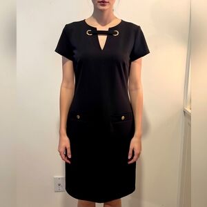 Tommy Hilfiger Black Dress with Silver Accents